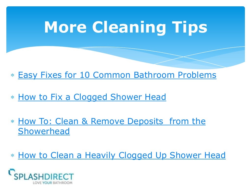 How to Fix a Clogged Shower Head