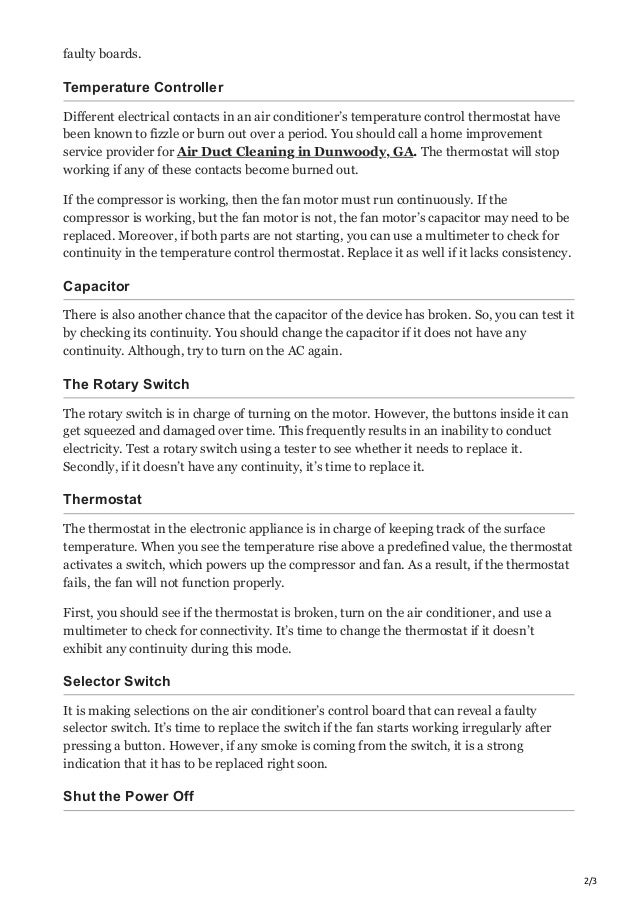 How To Fix an AC Fan not Turning On