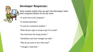 How to fix bug or defects in software | PPTX