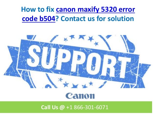 support code b504 canon printer
