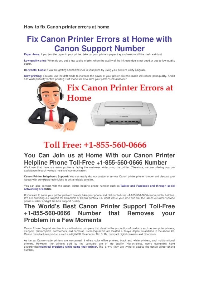 canon printer problem