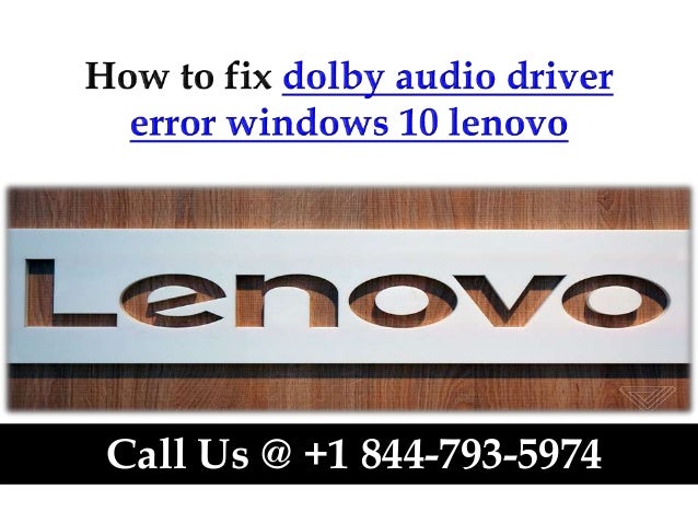 audio not working windows 10 lenovo