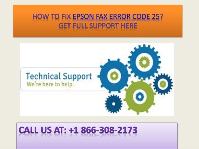 How to fix epson fax error code 25 call @ +1 866 308-2173