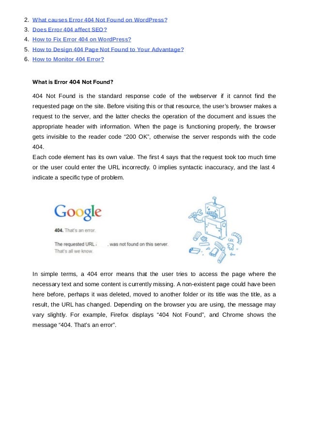 How To Fix Error 404 Not Found On Word Press How To Fix Error 404 Not Found On Word Press