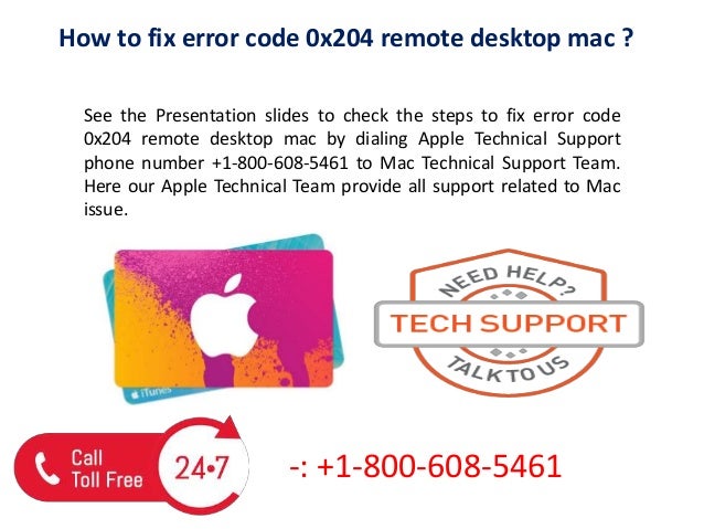 Remote Desktop Error 0x204