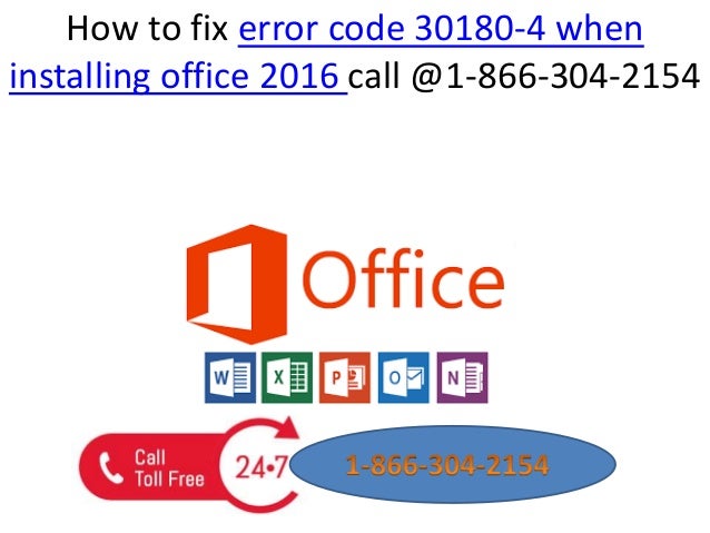 Error Code 30180 4 | Guide to Fix Office Error Code 30180 – TCUJ