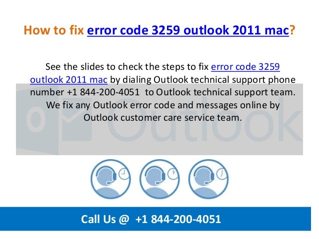 Microsoft Outlook Mac Error Code 3259 Microsoft Outlook Mac Error Code 3259