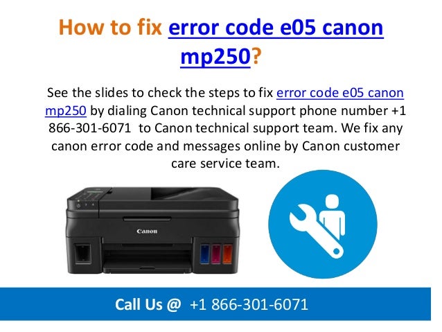 e05 canon printer