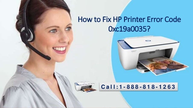 0xc19a0035 ошибка принтера hp