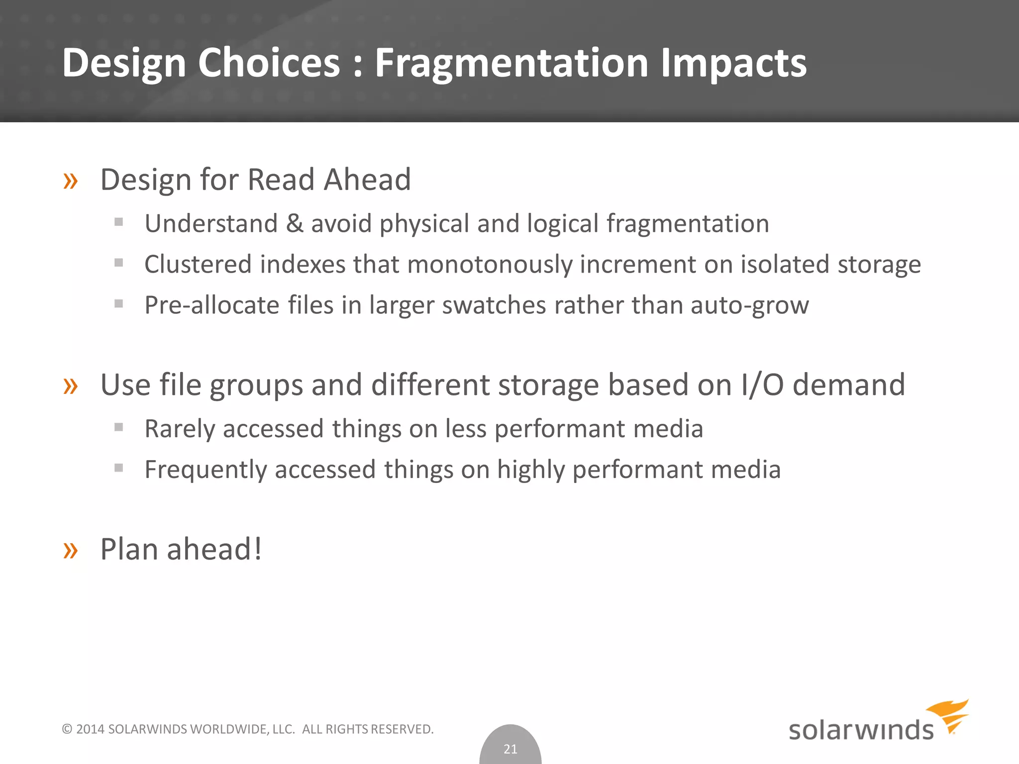 How to fix IO problems for faster SQL Server performance | PPT