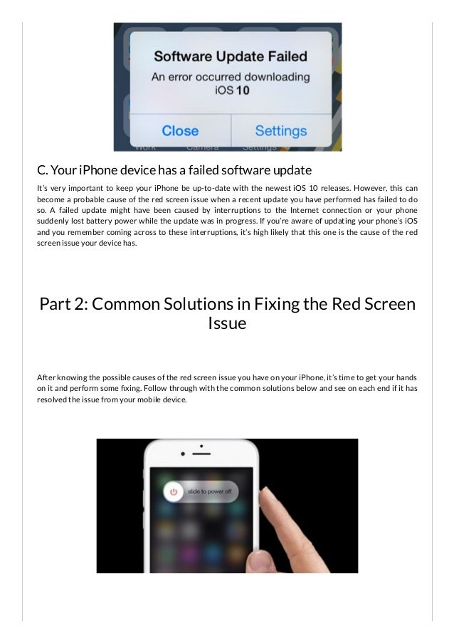 How to fix iPhone Red Screen Issue