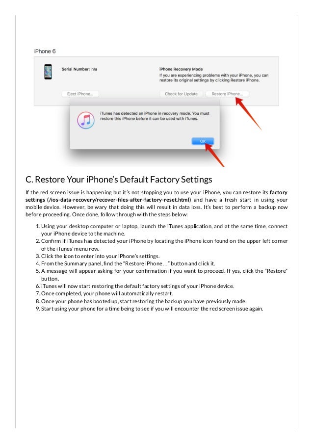 How to fix iPhone Red Screen Issue