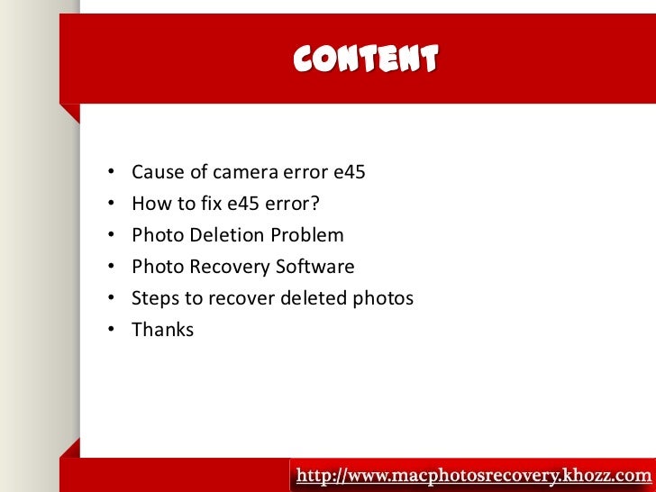 how to fix camera error