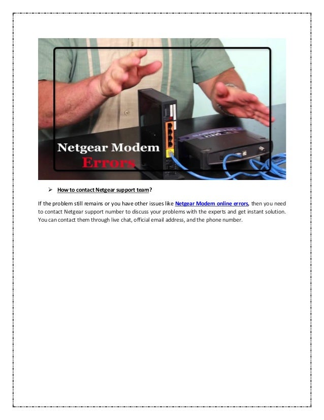 How to fix netgear modem not working properly?