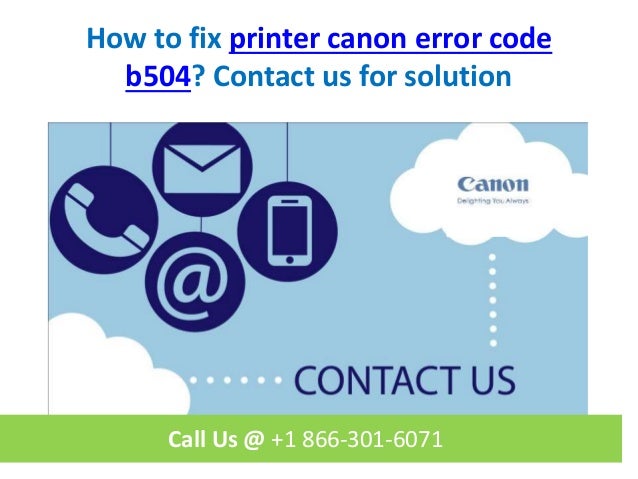 support code b504 canon printer