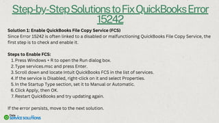 How to Fix QuickBooks Error 15242 A Step-by-Step Guide | PDF