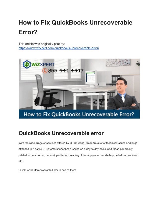 how to fix quick books unrecoverable error quickbooks unrecoverable error