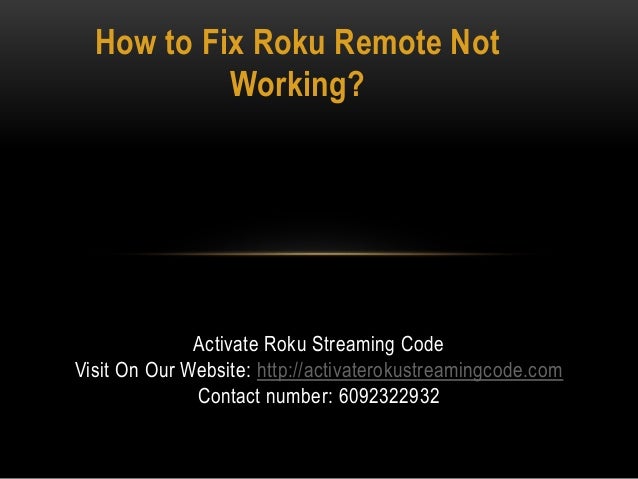 How To Fix Roku Remote Not Working