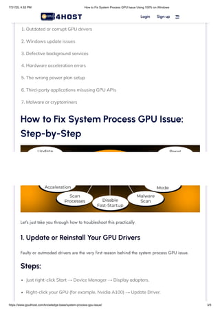 How to Fix System Process GPU Issue Using 100% on Windows.pdf