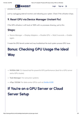 How to Fix System Process GPU Issue Using 100% on Windows.pdf