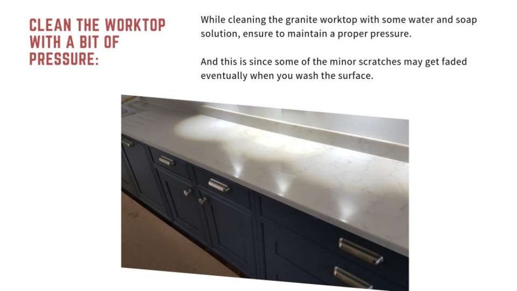 How to fix the scratches on granite worktops