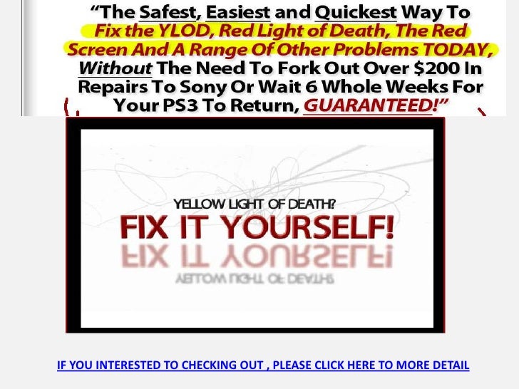 How to fix the yellow light of death