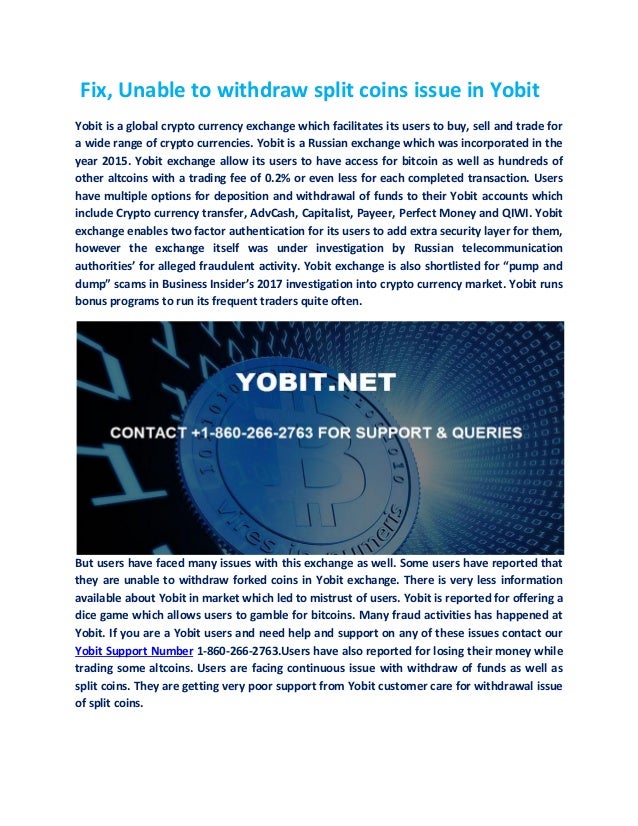 Yobit Support Number 1 860 266 2763