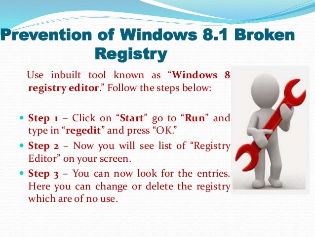 How to fix windows 8.1 broken registry