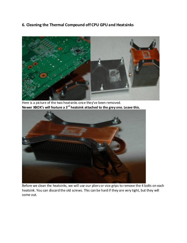Xbox Red Ring Heatsink Fix Xbox Red Ring Heatsink Fix
