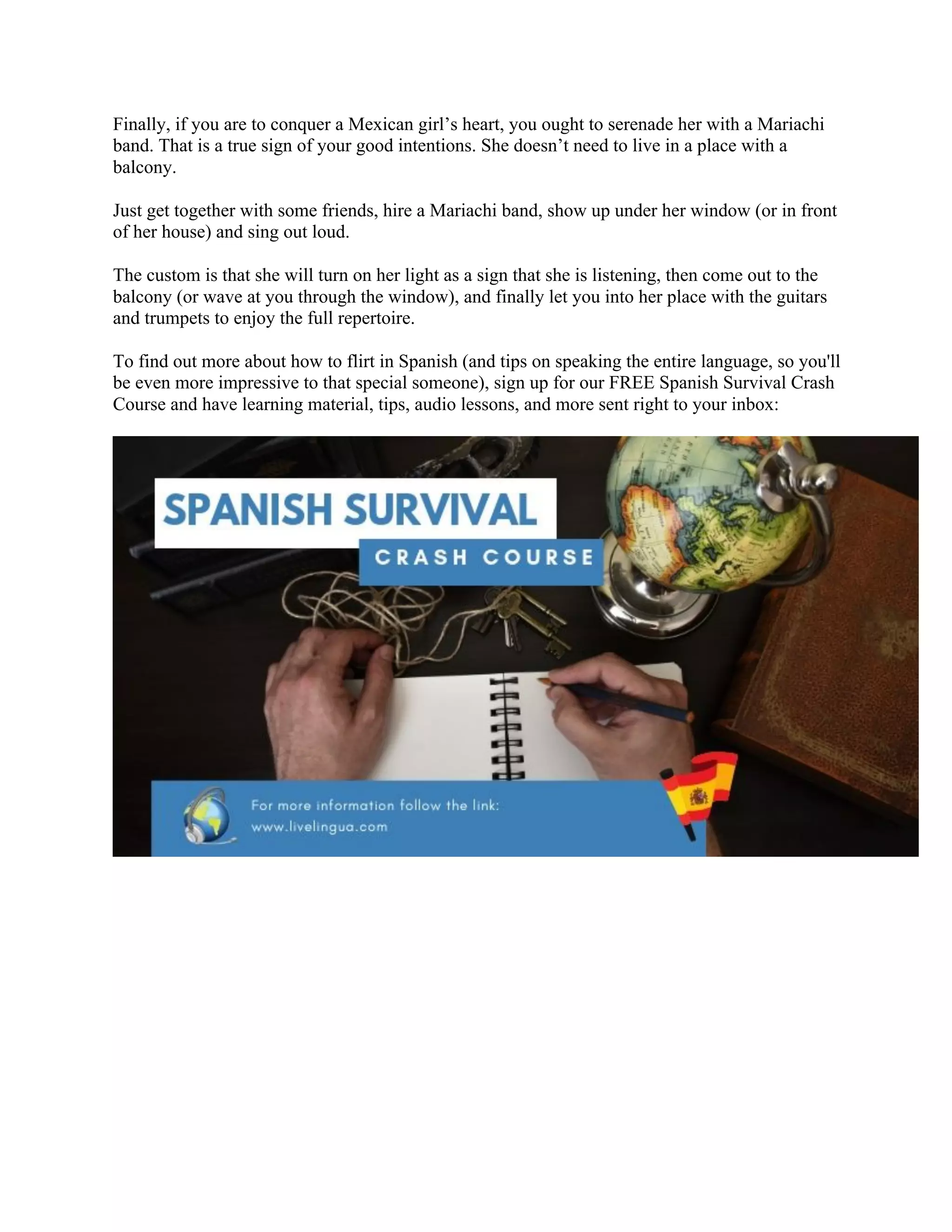 How to flirt in spanish pdf