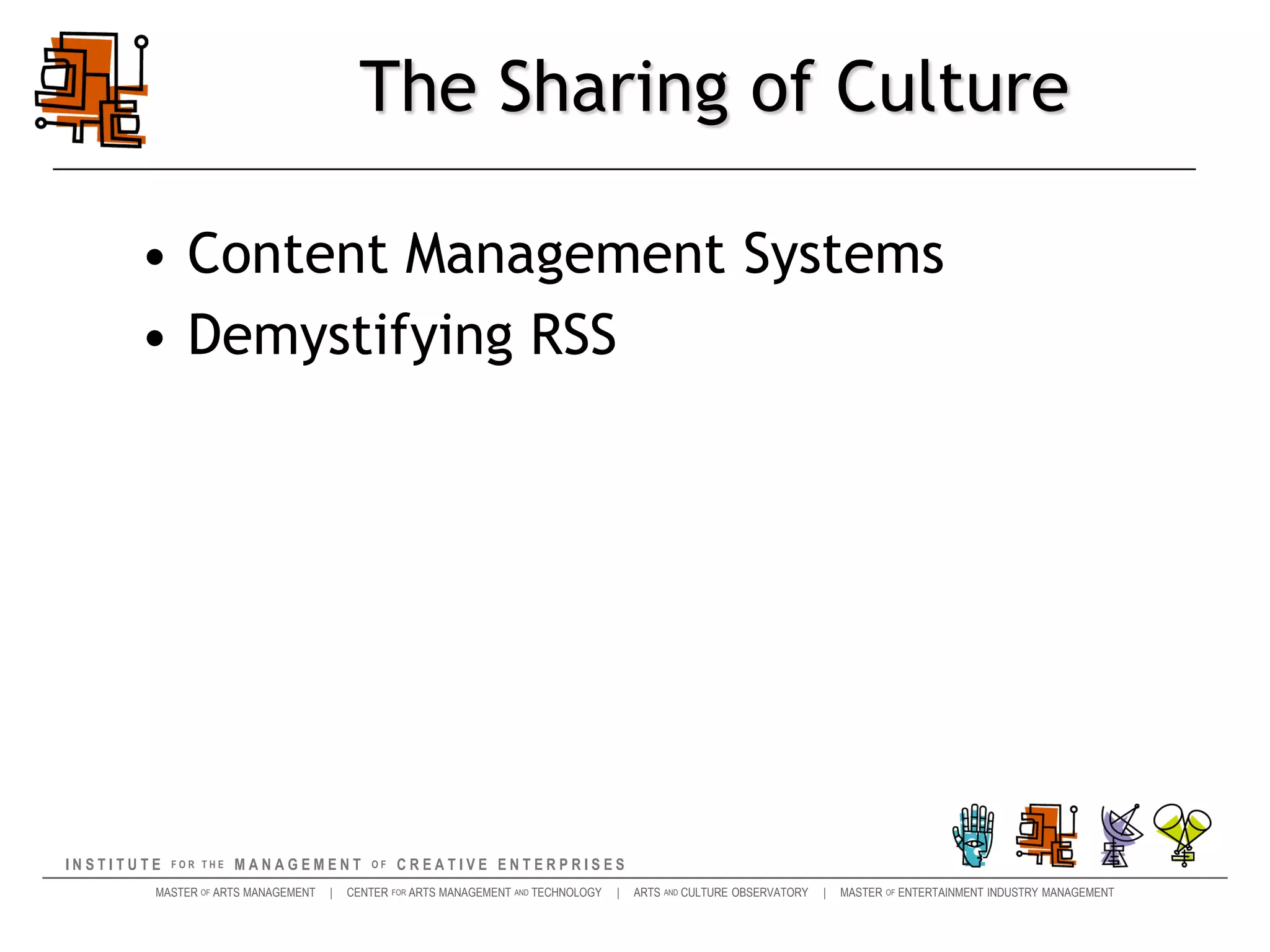 The Culture of SharingWhat impact has Web 2.0 had on contemporary culture?