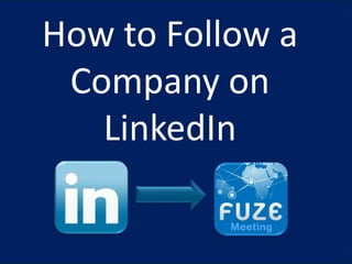 How to Follow a Company on LinkedIn 