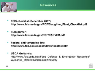 Fsis Egov Food defense plans-How_To_Food_Defense_Plans.ppt
