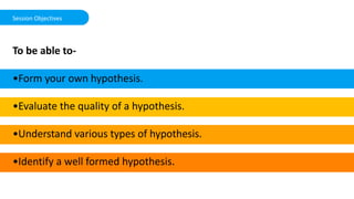 How to form a hypothesis? | PPT