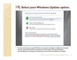 Windows 7 Formatting Methods How to format a computer windows 7 | PDF