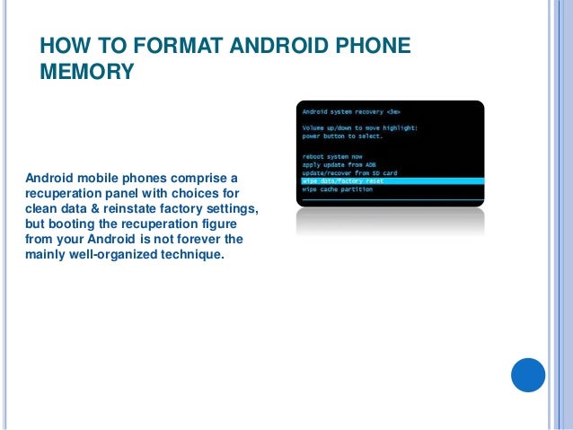 format android phone from pc