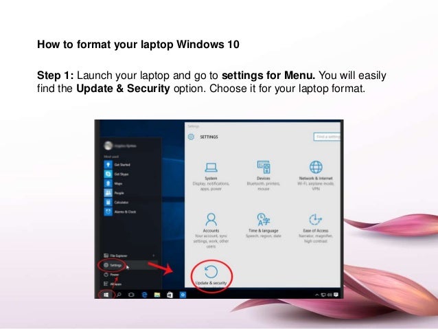 How to format asus acer laptop windows 10