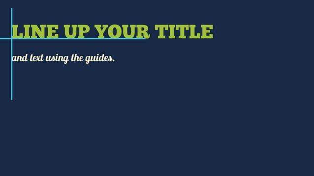 How to format powerpoint presentation slides