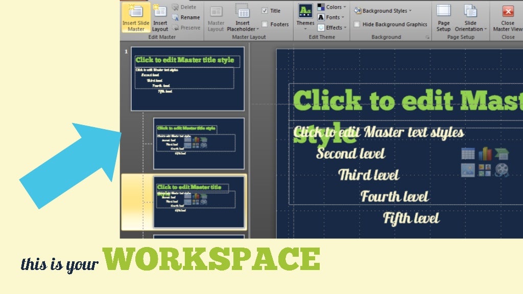 How to format powerpoint presentation slides