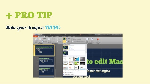 How to format powerpoint presentation slides