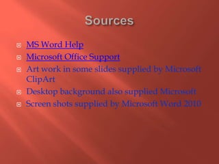 What I Need to Know About Microsoft Word | PPTX