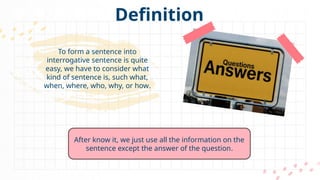 Mastering Interrogative Sentences: How to Form Questions in English | PPTX