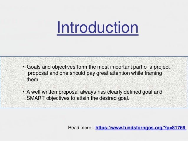 objective and desired goals