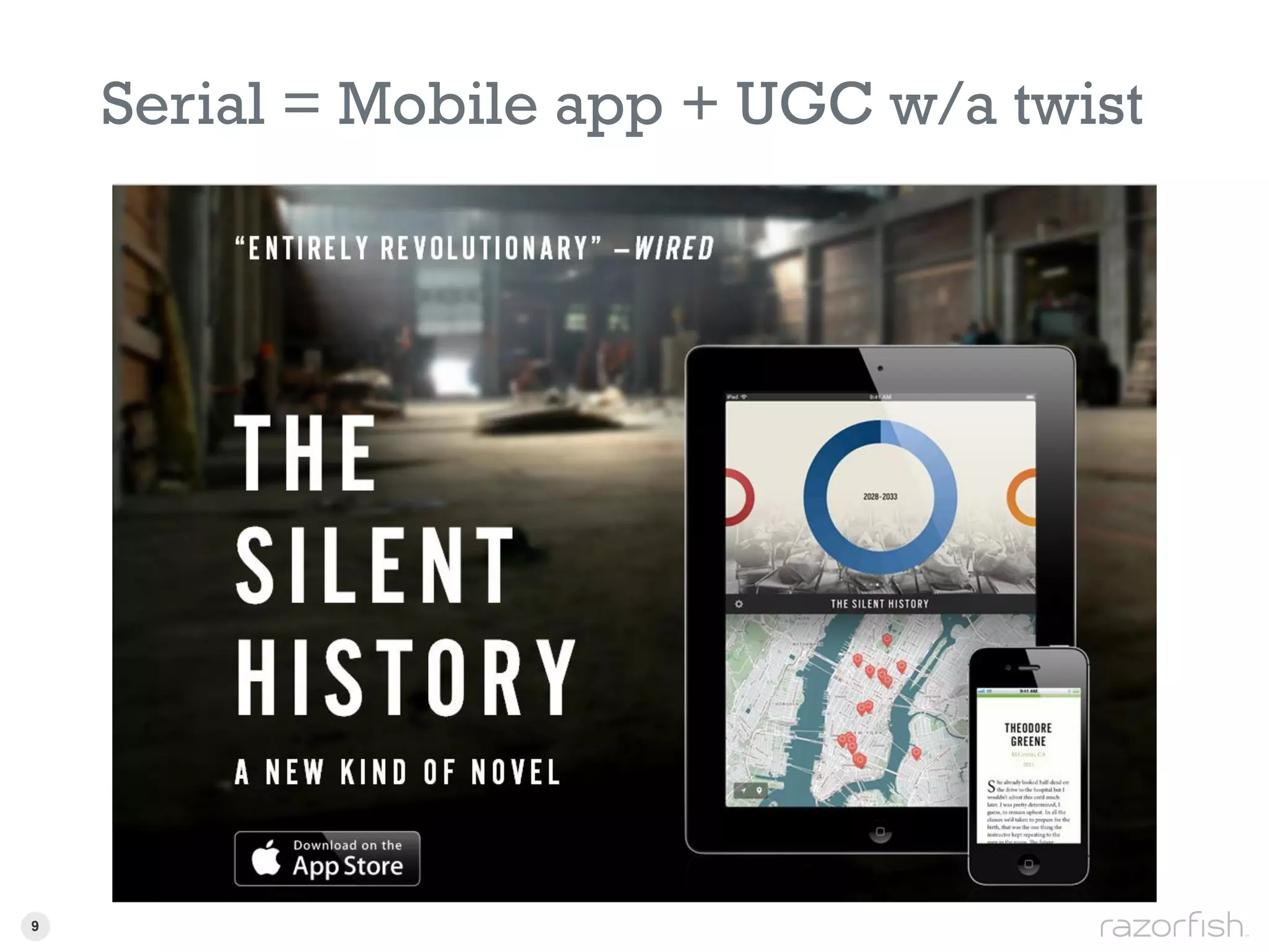 Serial = Mobile app + UGC w/a twist




9 9
 