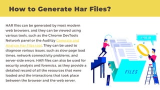 How to Generate and Analysis Har Files for Web Audits | PDF