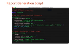 Report Generation Script
 
