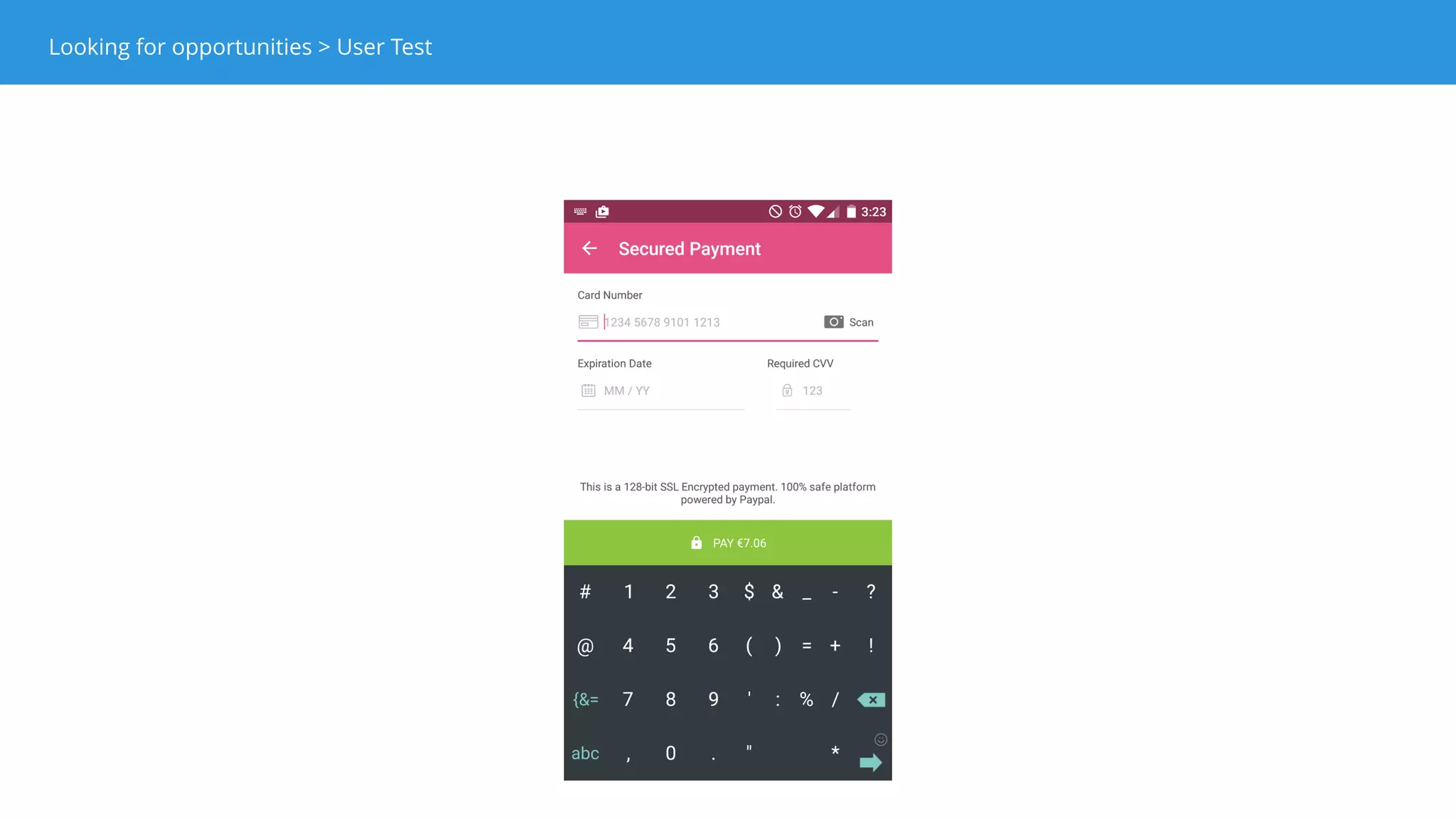 1 - We looked at other products’ payment flows for inspiration.
 