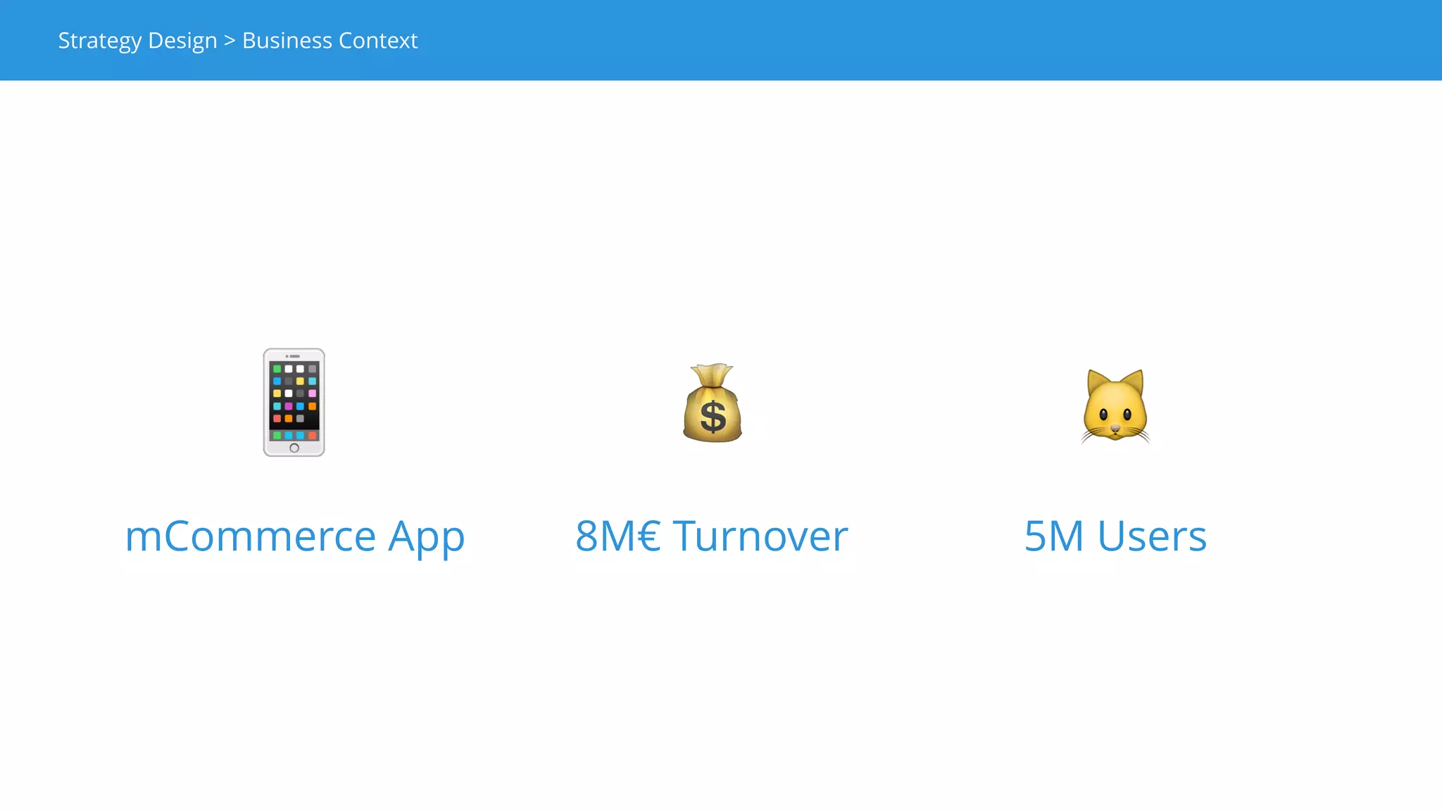 Strategy Design > High Impact Area
We were a small team and we had limited resources.
We needed to be focus to have an impact.
 