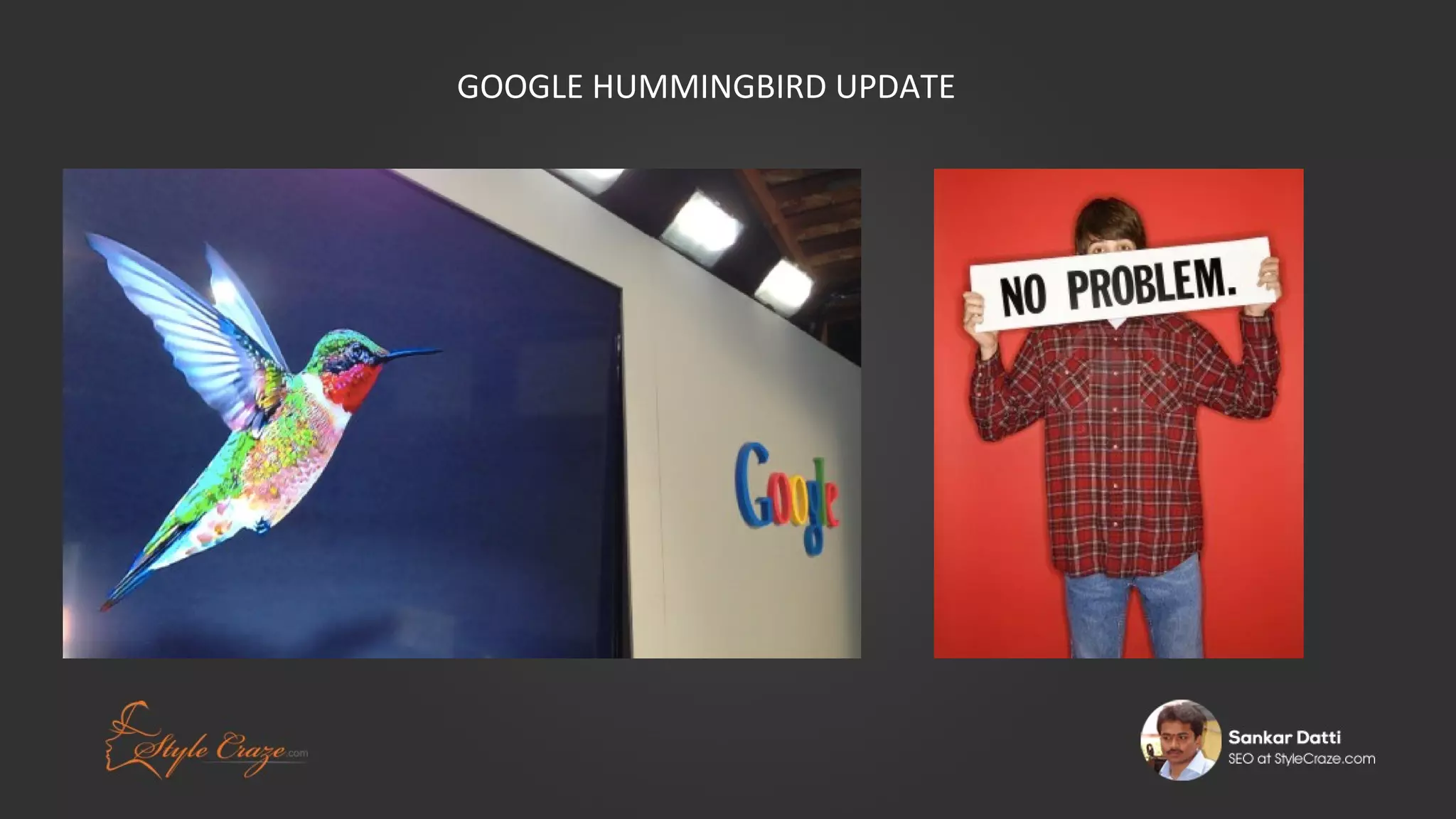 GOOGLE HUMMINGBIRD UPDATE

 