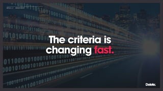 The criteria is
changing fast.
@POLLY_P #BRIGHTONSEO
 